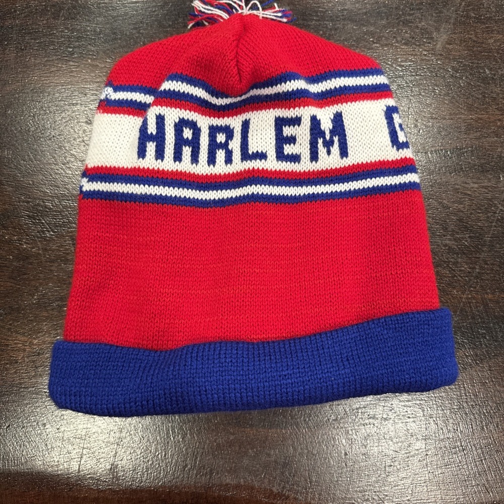 Harlem Globetrotters Basketball Team Beanie Winter Hat Pom 90s‎ VNT
